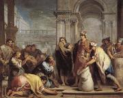 Jacopo Amigoni The Finding of Joseph's Cup in Benjamin's Bag oil
